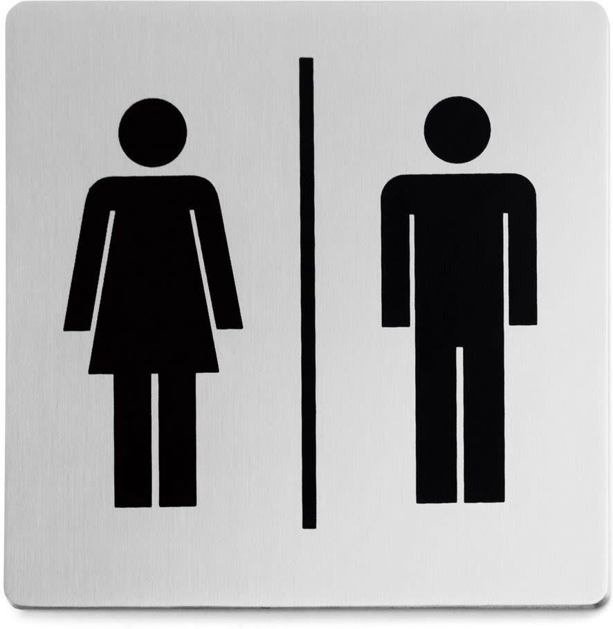 ZACK INDICI Hinweisschild Frauen/Männer