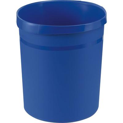 HAN Papierkorb Grip mit Griffmulden 18 Liter blau Packung mit 15 Stück