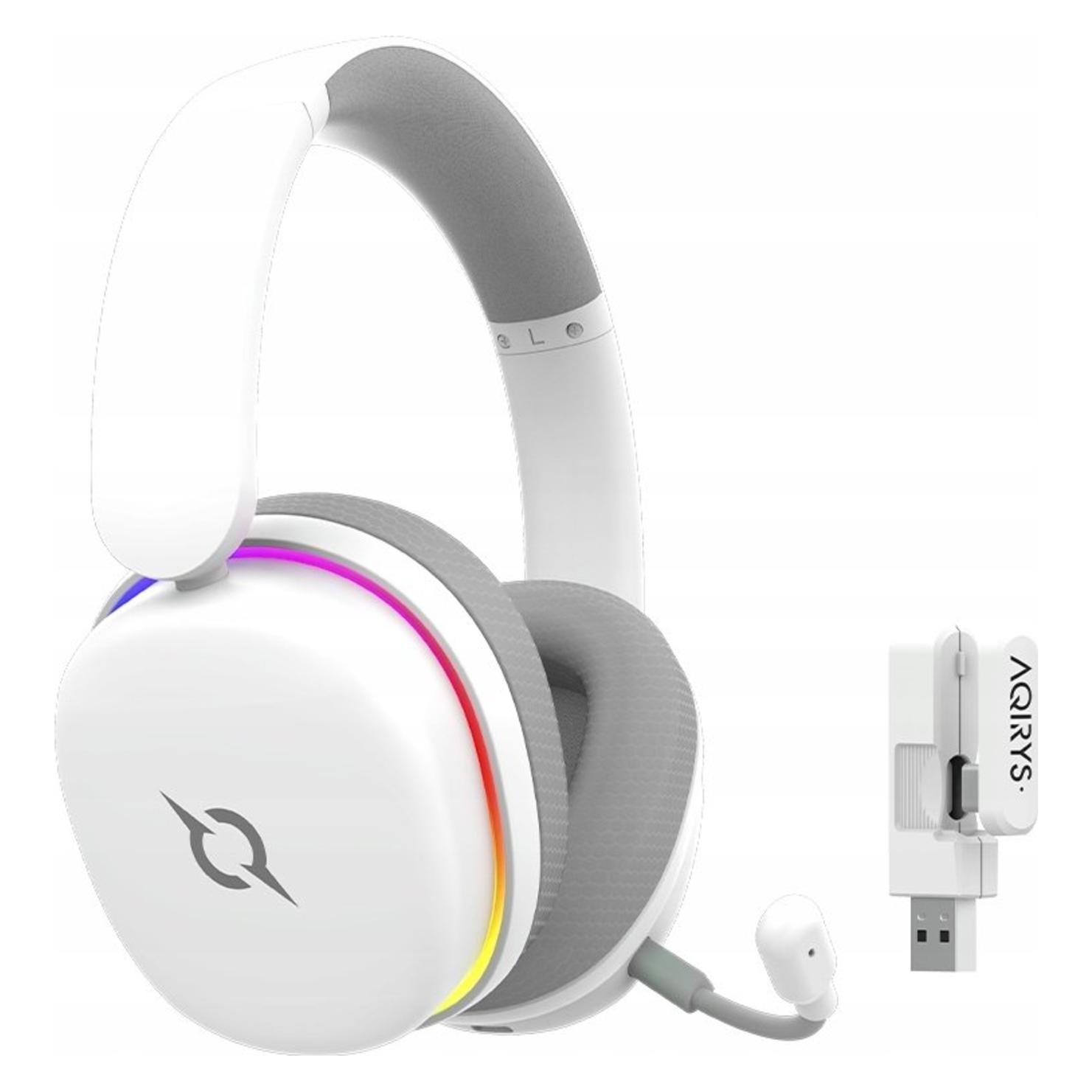 Aqirys Słuchawki Słuchawki ANC Dual Mode: Wirelles&BT+Wired LUNA white (ANC, Kabelgebunden, Kabellos) (AQI-GA-HP-15)
