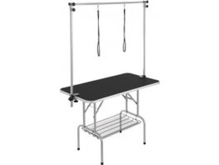 VEVOR Trimmtisch 1300x617x1818mm Schertisch Edelstahl Hundepflegetisch 150kg Tragfähigkeit Frisiertisch Hund Faltbar Tierpflegetisch 1137,9x609,6mm Desktop Ideal für Baden Trimmen Trocknen Bürsten