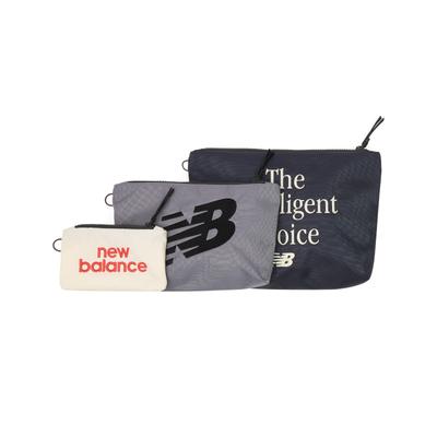 Tragetasche NEW BALANCE "NB POUCH SET", bunt (schwarz night (dnt)), Obermaterial: 100% Polyamid, Taschen, dreiteiliges Set, aus Polyamid, für Erwachsene geeignet