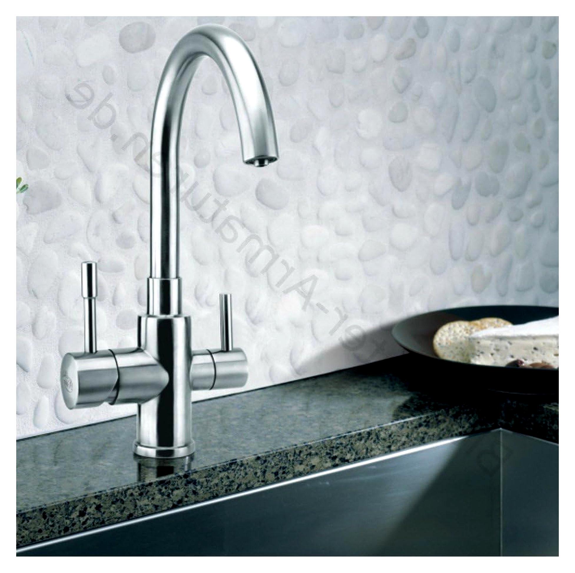 PALMIRA 3 Drei Wege Wasserhahn INOX Edelstahl Massiv