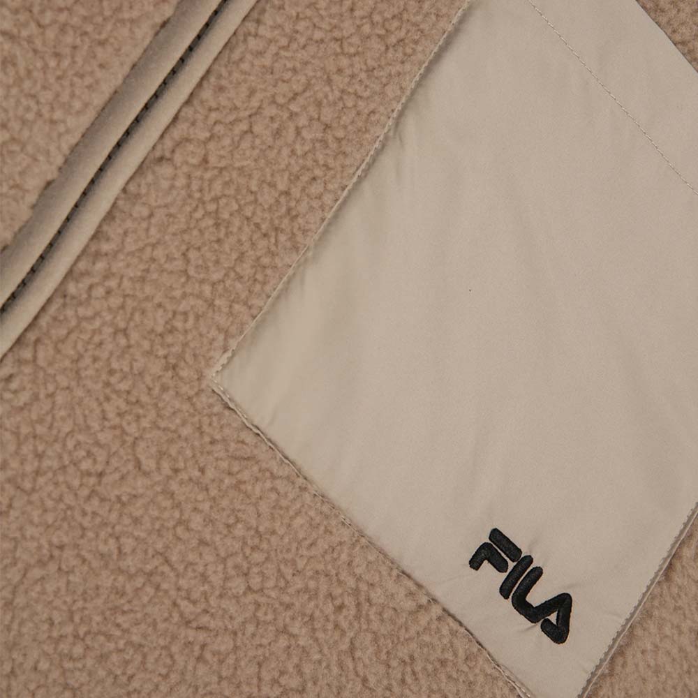 Fila Valagrana regular teddy pile-takki (miehet) - Weathered Teak, L