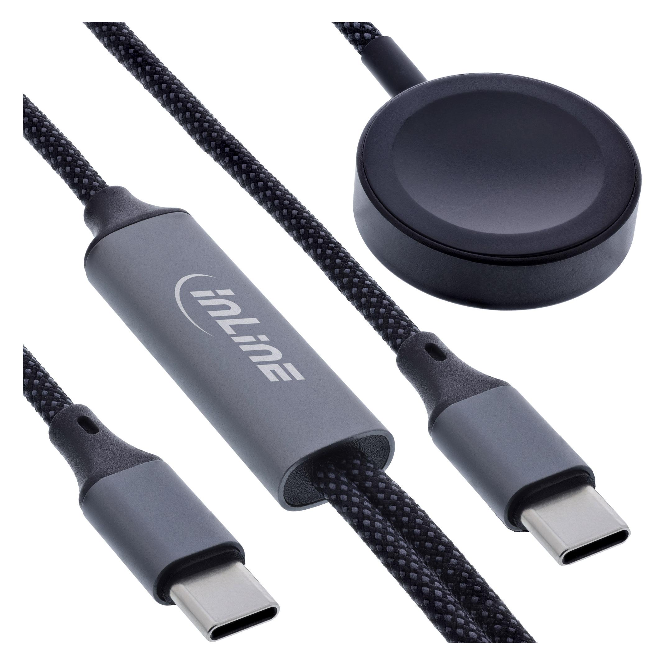 InLine 2-in-1 Ladekabel für Apple Watch + USB-C (31470S)
