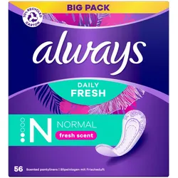 always Slipeinlagen Daily Fresh Normal mit Duft 56 St.