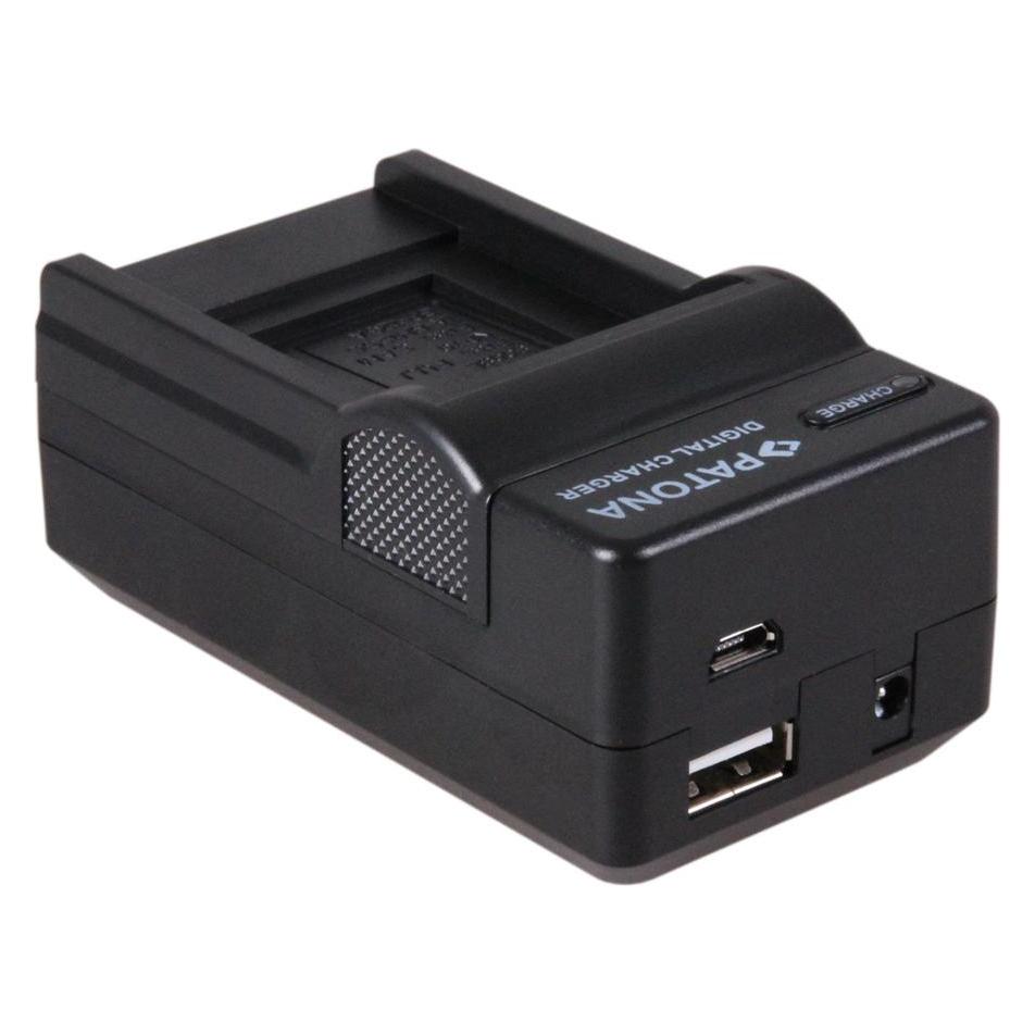 Patona 4in1 Ladegerät f. Panasonic CGA-S007 DMC-TZ1 TZ2 TZ3 TZ4 TZ5 (Kamera Akku Ladegerät) (34476781)