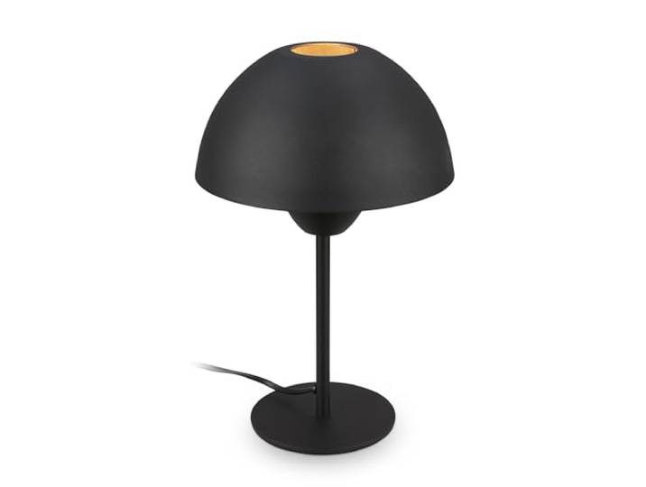 BRILONER - Lampe de table avec interrupteur à fil\, E14\, max. 25W\, lampe de table\, lampe de chevet\, de bureau\, lampe de salon à poser\, à poser\, table salon\, 20 x 31 cm\, noir
