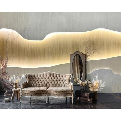 Fototapete LIVING WALLS "Walls by Patel 5 Fototapete Abstrakte Lichtwellen", beige (goldfarben), B:4m H:0m L:2,7m, Vlies, Tapeten, Abstrakte Lichtwellen auf 200 g/m² Premium-Vlies
