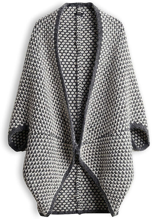 OPUS Strickjacke - Cape AMARYLLIS schwarz W