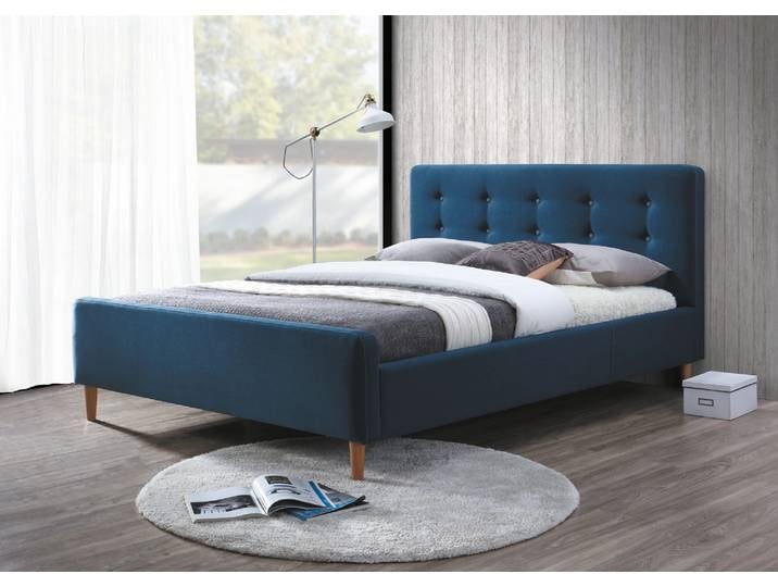 Polsterbett PINKO 160 x 200 cm blau