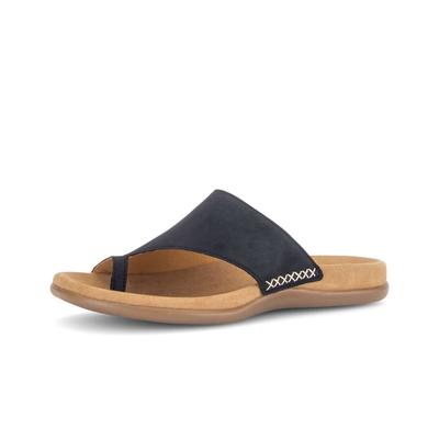 Zehentrenner GABOR "Zehentrenner", Damen, Gr. 42, blau, Schuhe Zehentrenner