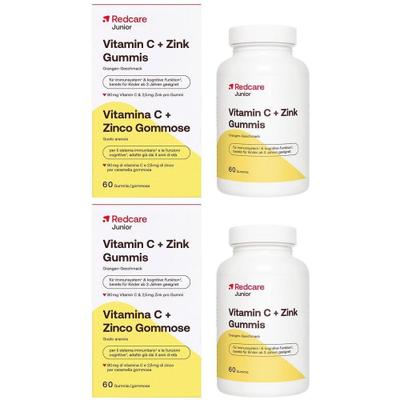 Redcare Junior Vitamin C + Zink Gummis x2 2x60 St Kaudragees