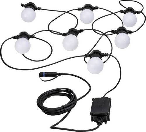 Paulmann 94165 Beleuchtungssystem Plug & Shine LED-Lichterkette LED 1.4W Warmweiß Weiß, Schwarz