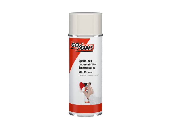 GO ON Sprühlack reinweiss Seidenmatt 400 ml
