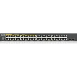 Zyxel GS1900-48HP V2 48-PORT GBE L2 (48 Ports), Netzwerk Switch, Schwarz