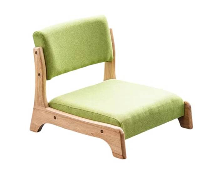 Stoolzfaid Tatami-Stuhl,Meditations-bodenstuhl Tragbarer,Japanischer Beinloser Bodensitzstuhl,Erkerfenster-Lazy Chair,Stuhlrückenstütze,bequemes Kissen,für Erkerfenster,Büro und Zuhause