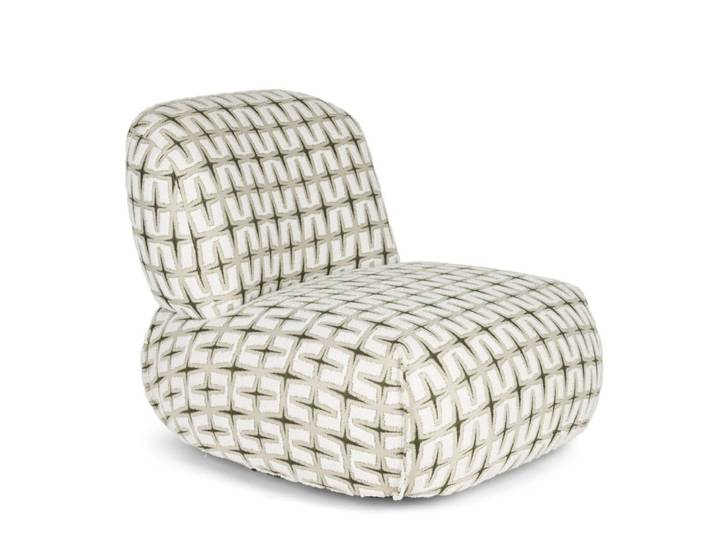 Fauteuil lounge imprimé rétro