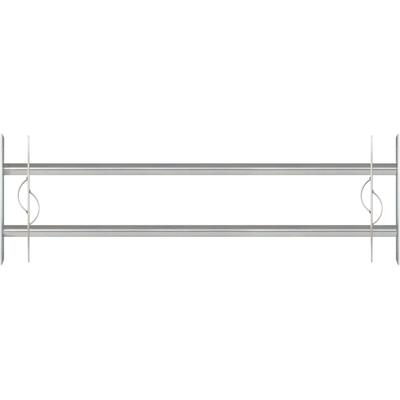 Fensterschutzgitter ALBERTS "Secorino Style", silber (silberfarben), H:30cm, Stahl, Schutzgitter, Breite ausziehbar 100-150 cm, versch. Höhen