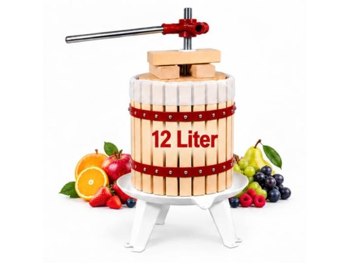 Obstpresse Saftpresse Fruchtpresse Obst Weinpresse inkl. Presstuch 12 L