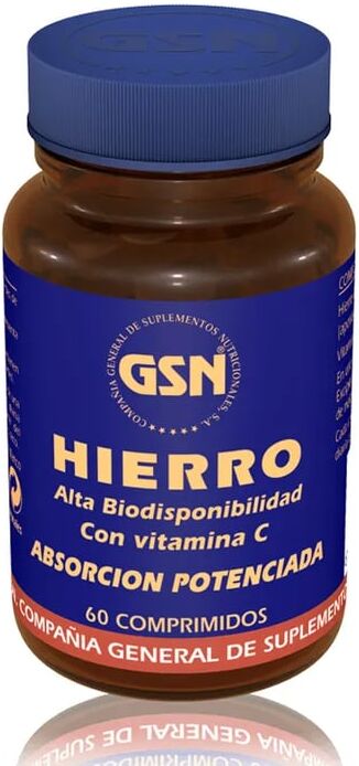 GSN Ferro Com Levedura De Cerveja E Vitamina C 60 Tabs