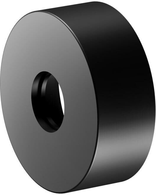 Keuco Rosace de rallonge ronde, pour raccords G 1/2, encastrée, noir mat (59545370281)