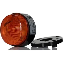 RS PRO, Personenschutz, Xenon Blitz Signalleuchte Orange, 10 100 V dc, 20 72 V ac, Ø 76mm x 50mm