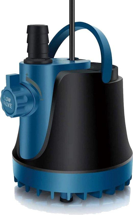 Blauwe plastic dompelpomp met instelbare schakelaar en afvoerpijpen voor breed toepassingsgebied