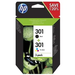 HP 301 (N9J72AE#301) - Tintenpatrone, black + color (schwarz + farbe)