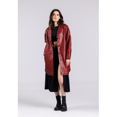 Lederjacke FREAKY NATION "As Well-FN", Damen, Gr. M (38), rot, Oberstoff: 100% Leder. Futter: 100% Baumwolle, normal, Jacken