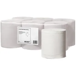 Tork, Toilettenpapier, Handtuchrolle Neutral Midi 1-lagig 275 m ohne Umschlag Weiss, 6 Stück/Packung