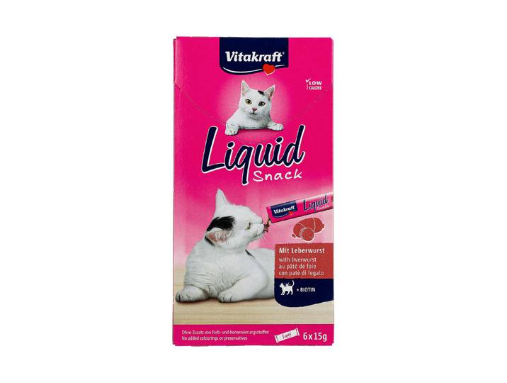 Vitakraft Liquid Snack Leberwurst 6x15g