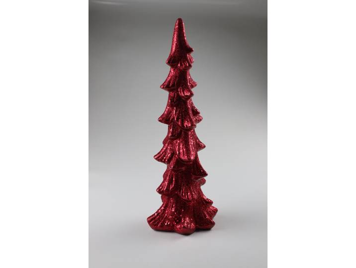 Dekobaum AM DESIGN aus Kunstharz , rot, B:11,5cm H:37cm, Kunstharz, Dekofiguren, Dekobaum, BxH: 11,5x37 cm
