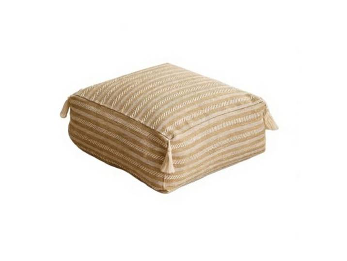 XXAD553TY Sofahocker aus Baumwolle und Leinen, geeignet for Schlafzimmer Kleiderschrank(Yellow,Klein)
