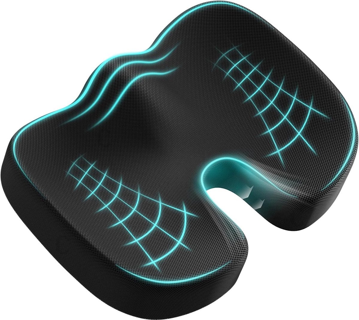Ergonomisch Geheugen Schuim Zitkussen voor Bureau, Auto en Rolstoel