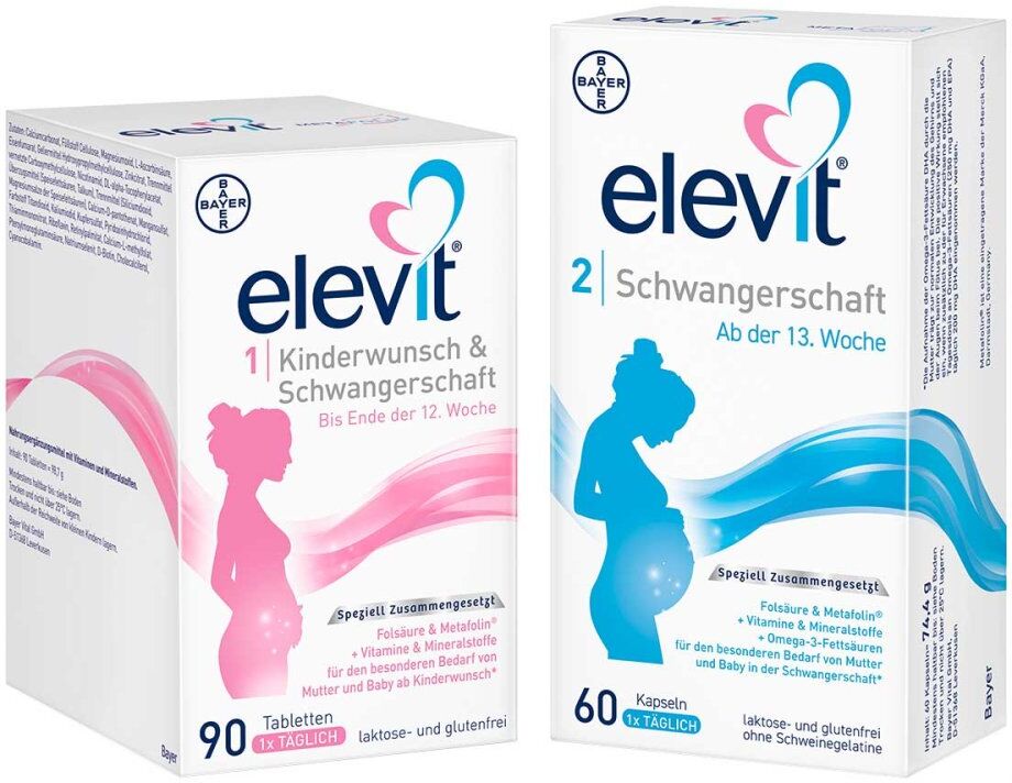 Elevit 1 und 2 Schwangerschaft-Set