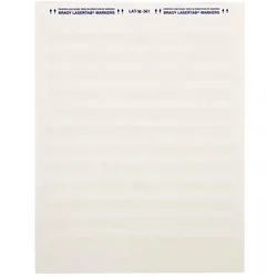 Brady, Etikettenrolle, LAT-16-361-1, selbstlaminierendes Polyester, Weiss/Transparent, 25.4 x 8.64(19.05) mm, perman