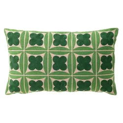Dutch Decor Kissenhülle 'Clover' 30 x 50 cm Courtyard - Grün