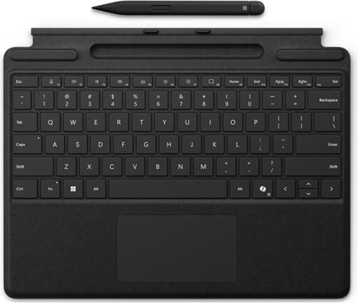 Microsoft Surface Pro Keyboard with Slim Pen for Business, QWERTY, Englisch, Touchpad, Microsoft, Surface Pro 10 for Business; Surface Pro 9 for Business; Surface Pro 8 for Business; Surface Pro X..., Platin
