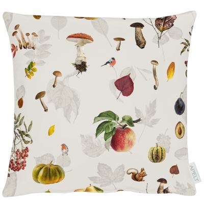 Dekokissen APELT "3405 mit herbstlichen Naturmotiven", orange (natur, orange, grün, bedruckt), B:39cm H:5cm L:39cm, Baumwolle, Polyester, Dekokissen_Sitzkissen_Kissenhüllen, Kissen incl. Füllung, Herbstdekoration