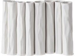 BIDK Home "Ceramic Vase White Dia 10.5"""