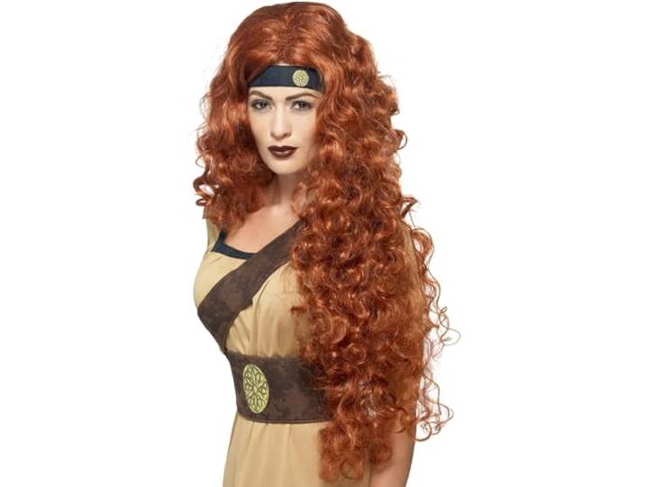 Fancy Dress Medieval Warrior Queen Wig