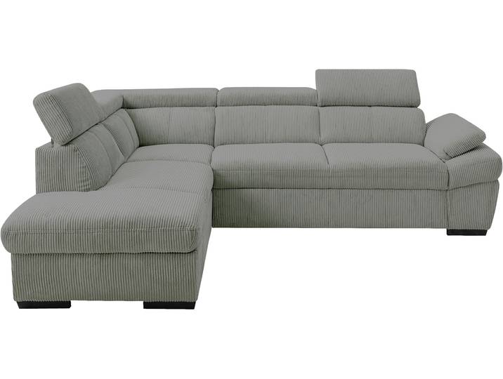 Ecksofa EXXPO - SOFA FASHION, grau, B:270cm H:78cm T:207cm, Sofas, Ecksofa, inkl. Kopf- und Armteilverstellung, wahlweise mit Bettfunktion