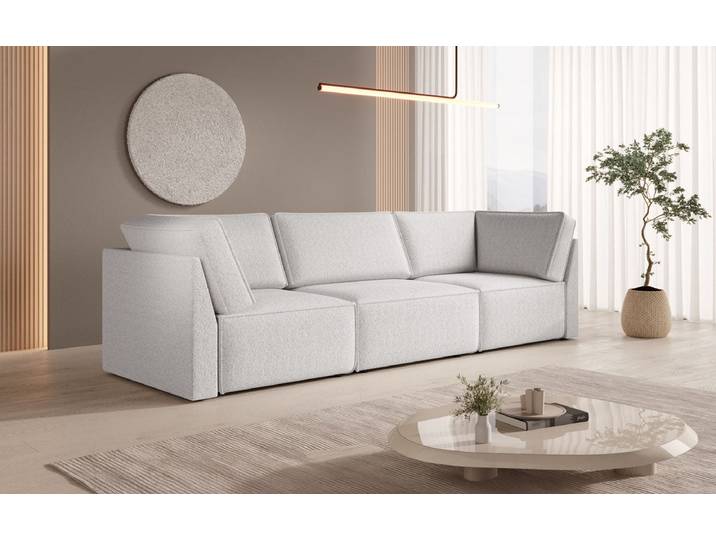 Modulares Sofa Domo zum selber konfigurieren - 3er Sofa - Luxusbetten24