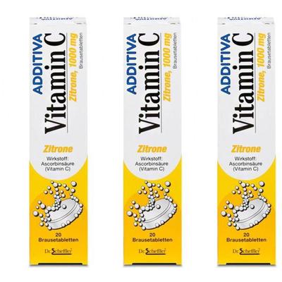 Additiva Vitamin C 1 g Brausetabletten 3x 3x20 St