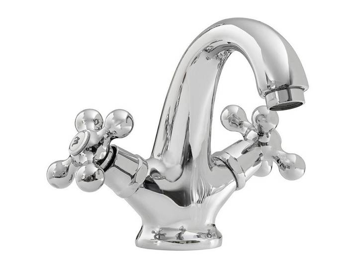 Sadena Waschtischarmatur, Chromfarben, Metall, 4.8x17.1x17.3 cm, flexible Anschlussschläuche, Keramikkartusche, wärmeisolierter Griff, Badezimmer, Waschbecken & Armaturen, Armaturen