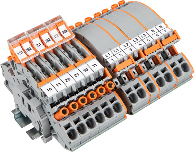 WAGO Bloc de borniers transformateurs de courant 821-207 gris 6 mm² (821-207)