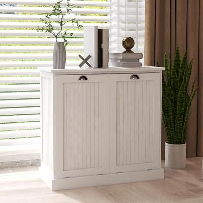 Double Tilt-Out Laundry Cabinet, Kitchen Trash Cabinet