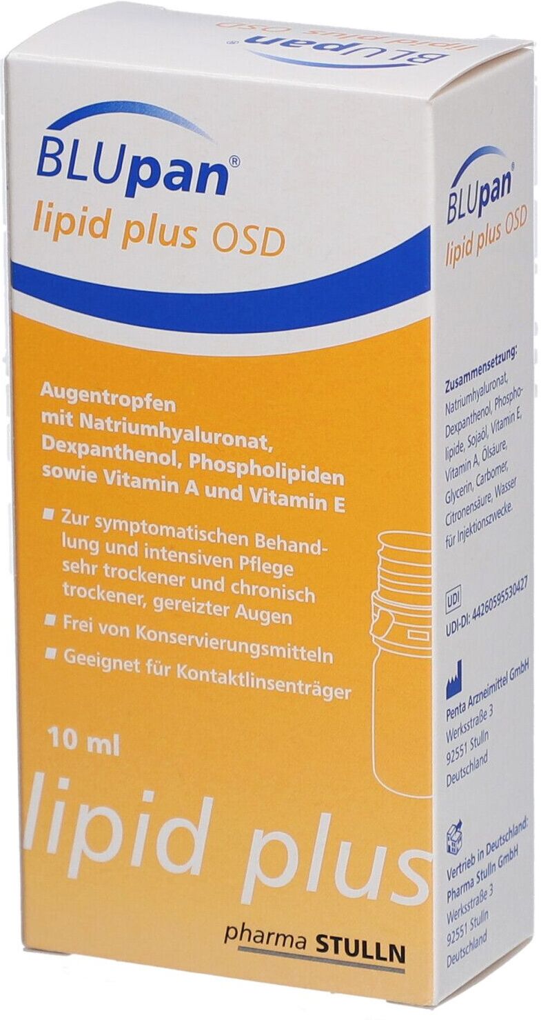 Blupan lipid plus OSD Augentropfen 1x10 ml