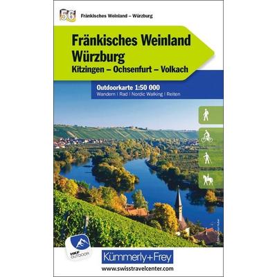 Kümmerly+Frey Outdoorkarte Deutschland 56 Fränkisches Weinland, Würzburg 1:50.000, Sonstige von , Kümmerly+Frey, 978-3-259-02594-9
