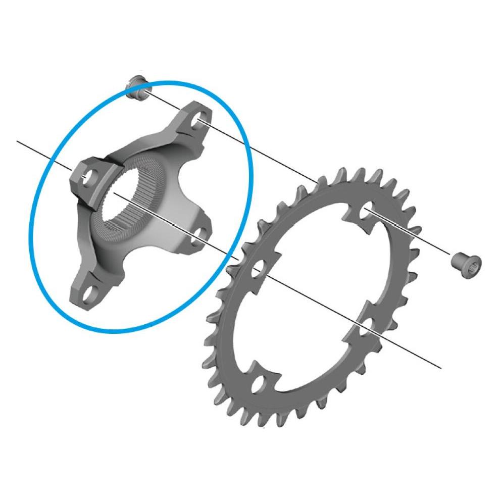 Shimano 4-Arm Adapter für STEPS Kettenblatt CR-EM800 (39187139)